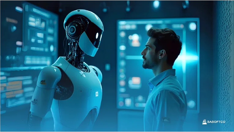 Interacción humano-inteligencia artificial frente a pantallas digitales