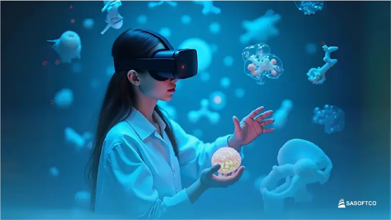 Interacción con medusas virtuales en experiencia submarina