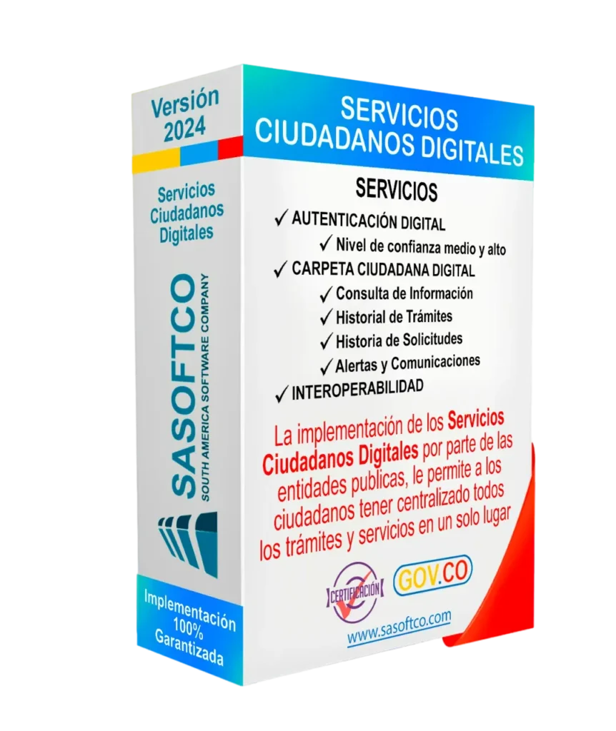Caja de Servicios Ciudadanos Digitales de SASOFTCO.