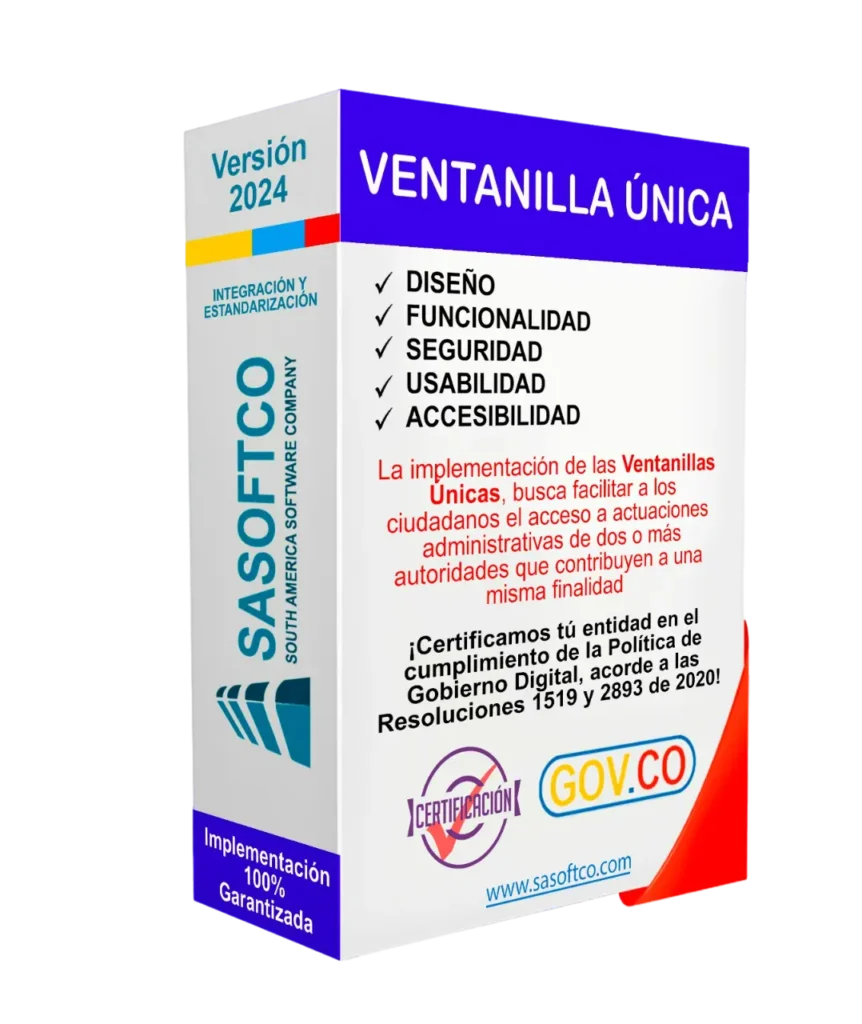 Caja de Ventanilla Única de SASOFTCO